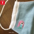 画像7: 刺繍のさらしと薄手の二重ガーゼ　立体マスク　アマビエ　トキ 　たぬき　はりねずみ　ねこ　たい焼き　秋田犬っこ (7)